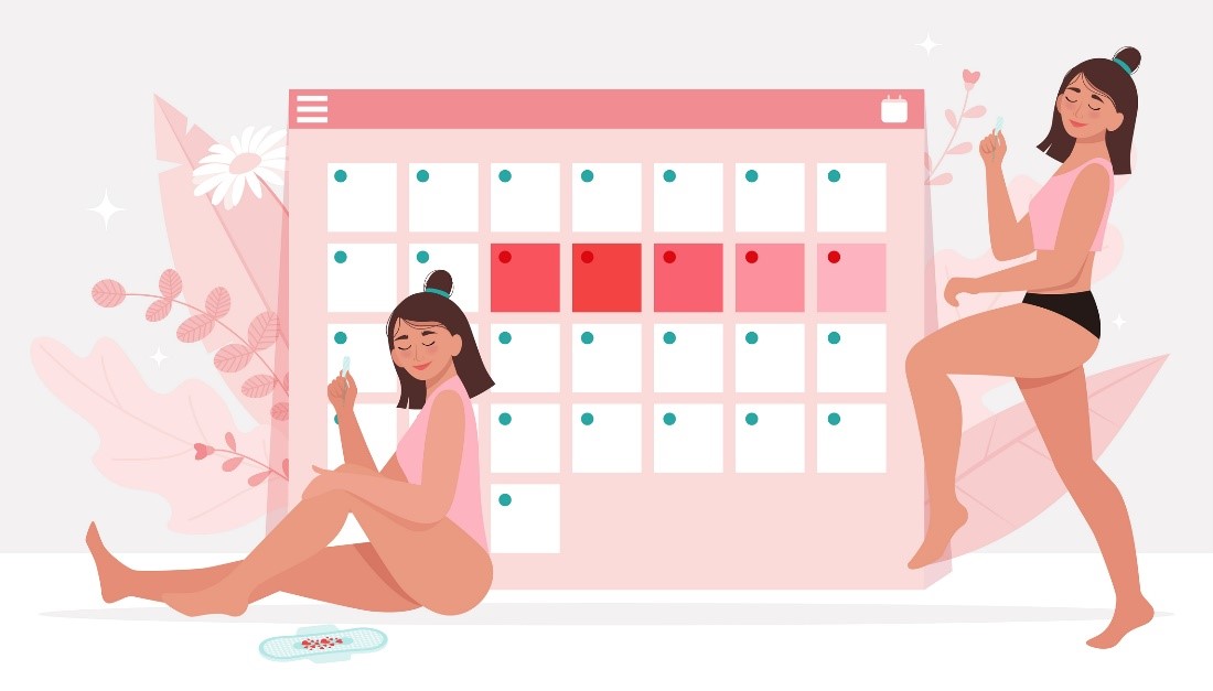 calendário menstrual